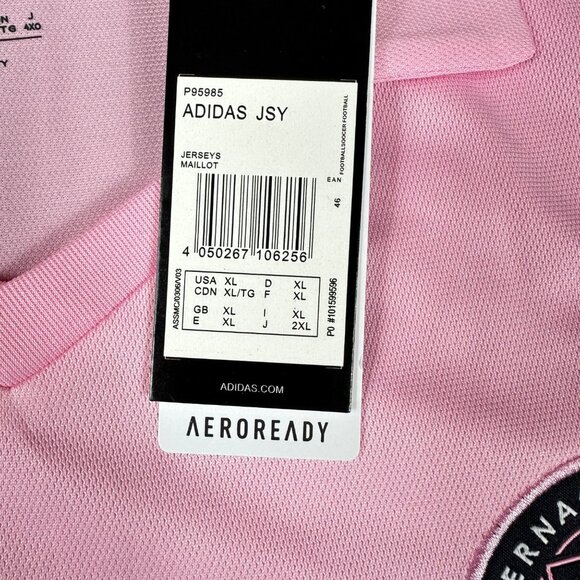 Men’s Adidas Inter Miami CF 22/23 Home Jersey Pink Soccer Size XL IB5026 - Picture 7 of 13